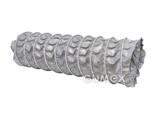 Vzduchotechnická hadica na odsávanie pri zváraní CP PVC 465, 630/642mm, 0,020bar/-0,002bar, PVC potiahnutá tkanina s textilnou výstuhou, pozinkovaná špirála, samozhášavá (NF P 92-503 M1), -10°C/+80°C (krátkodobo +110°C), šedá